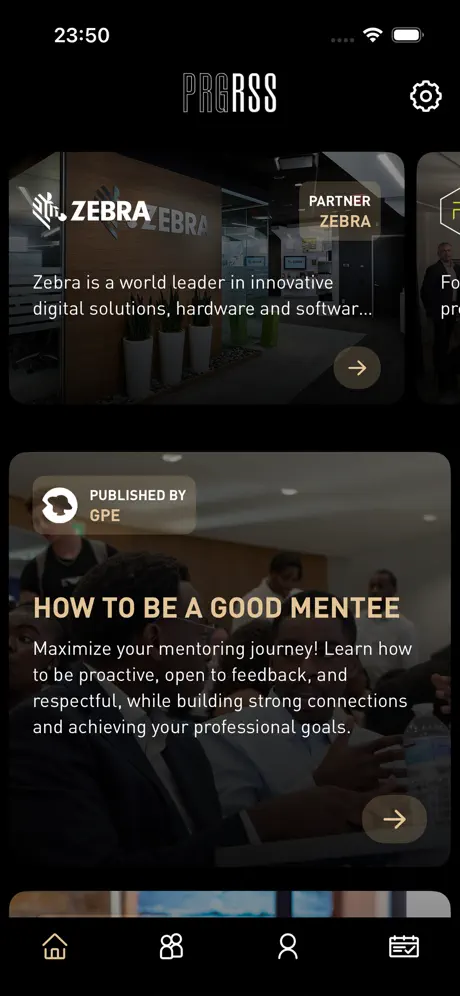 PRGRSS App Screen 2
